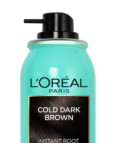 Barva na vlasy STUDENÁ TMAVÁ HNĚDÁ Magic Retouch Spray Packshot Open